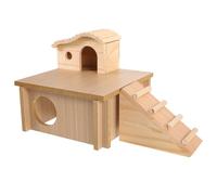 VALICLUD Hide at Houses Wooden Hamster Hideout Small Animals Ladder Climbing Ladder Toy for Hamster Nest Funny Pet Hideout for Cage House