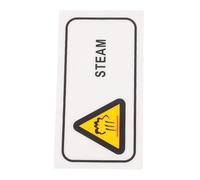 VALICLUD High Temperature Warning Label Pet Material Burn Risk Safety Sticker Industrial Machines English Text Prevent Burns Caution Sign