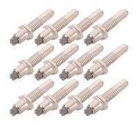 VALICLUD Hiking Trekking Pole Tips 12Pcs Tungsten Steel Hexagon, Metal Replacement Screw-On Spikes for Walking Sticks, Designed for Trail Walking and Mountain Hiking