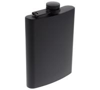 VALICLUD Hip Flask Portable Black Stainless Steel Lightweight Leak Proof 8oz Liquor Flask for and with Chic Elegant Design Outdoor Camping Family Use