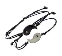VALICLUD His Hers Bracelets Couples Tai Chi Friendship Jewelry Adjustable Glow Dark Couples Bracelet