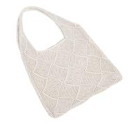 VALICLUD Hollow Out Woven Summer Tote Bag for Women Breathable Handbag Large Capacity Shoulder Tote for Beach and Daily Use