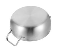 VALICLUD Honeycomb Stainless Steel Nonstick Frying Pan with Dual Handles Flat Bottom Skillet for Even Heat Distribution Easy Clean Cooking Pot for Eggs Seafood and More