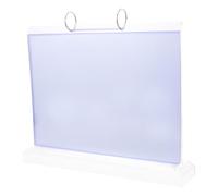 VALICLUD Horizontal Plastic Menu Holder Stand with 6 Double-sided Sleeves, Quick Content Replacement and High Transparency, Table Display Sign Holder for Restaurant Marketing