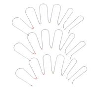 VALICLUD Hot Roller Clips for Hair Rollers 24pcs 1.9cm 2.54cm 3.2cm Replacement Securing Pins Compatible Heated Electric Curlers for Styling Accessories