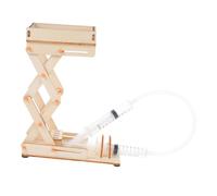 VALICLUD Hydraulic Lab Jack Lift Table Scissor Lifting Platform Educational Science Toy Laboratory Lift Stand Model for Stem Experiments and Invention Projects