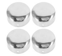 VALICLUD Indoor Handrail End Caps 4Pcs Round Plastic Stair Rail End Covers for Staircase Steps Family-Friendly Handrail Hardware