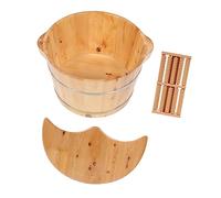 VALICLUD Insulated Foot Bath Spa Japanese Soaking Tub Foot Washer Lid and Massager