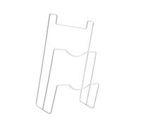 VALICLUD Iron Art Door Back Pan Lid Rack White Double Heavy Duty Iron Kitchen Dish Drying Shelf and Cutting Board Holder No Drill Installation for Thick Doors Multipurpose Drainer Organizer