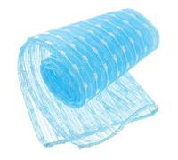 VALICLUD Jacquard Weave Exfoliating Nylon Bath Cloth Soft Strip Scrubber for Shower Back Massage Cleansing Gentle Skin for Men and Women Sky-blue