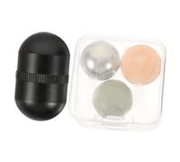VALICLUD Jade Ball Roller Facial Roller Set Metal Shell Stone Eye Massaging Ball for Face Massage and Oil Absorption Suitable for Daily Skincare