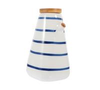 VALICLUD Japanese Style Ceramic Vinegar Pot with Lid Covered Oil Dispenser Bottle for Condiments Kitchen Sauce Container with Smooth Surface for Easy Cleaning and Use
