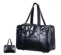 VALICLUD Japanese Uniform Bag Large Shoulder Briefcase Waterproof Pu Crossbody Handbag Lightweight Tote for Women and Men School and Commuting