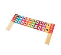 VALICLUD Kindergarten Math Teaching Aid Wooden Subtraction Ruler for Safe Educational Counting Tool for Early Learning and Arithmetic Skills Development