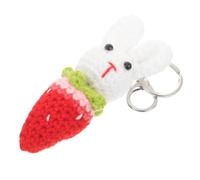 VALICLUD Knitted Bunny Keychain Pendant Cute Woolen Yarn Crochet Design Adorable Backpack Accessory for Women for