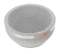 VALICLUD Korean Stone Pot for Dolsot Bibimbap Cooking Sturdy Stone Material with Slow Cooking Feature Easy to Clean Korean Kitchenware Pot