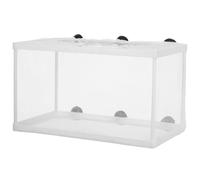 VALICLUD Large Aquarium Fish Breeding Net Box with Suction Cups Plastic and Polyester Fry Hatchery Incubator for Separating Aggressive Fish Random Color