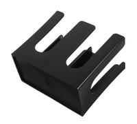 VALICLUD Large Capacity Coffee Cup Holder for Countertop Paper Cup Organizer Stand Easy Install Tabletop Dispenser for Busy Cafes and Home Parties Black Two Compartment Storage Rack