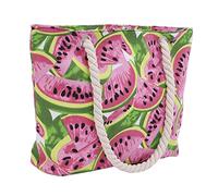 VALICLUD Large Capacity Creative Watermelon Tote Bag with Zipper Multipurpose Handbag for Women All-match Style Single Shoulder Bag for Outdoor Shopping Travel