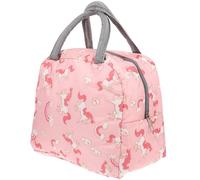 VALICLUD Large Capacity Insulated Lunch Bag with Waterproof Oxford Fabric, Easy to Clean Portable Food Handbag for Camping and Work, Stylish Printed Design Tote Bag