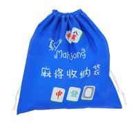 VALICLUD Large Capacity Mahjong Storage Bag Reusable Drawstring Pouch Portable Organizer for Travel and Game Nights Sturdy Design for Long-term Use