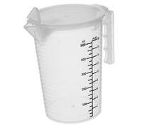 VALICLUD Large Capacity Reusable Measuring Cup with Lid Transparent Kitchen Graduated Cup for Baking Egg Mixing and Liquid Measurement PP Material Anti-Scald Handle Precise Scale for Home