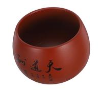 VALICLUD Large Ceramic Purple Clay Tea Cup for Gongfu Tea Ample Capacity Vintage Porcelain Teacup Multipurpose with Artistic Traditional Design for Coffee Milk and More