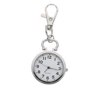 VALICLUD Large Dial Quartz Nurse Watch Big Numbers Portable Zinc Alloy Hanging Pocket Watch for Students and Nurses Small White Steel Design
