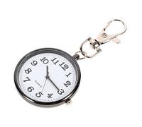 VALICLUD Large Dial Quartz Pocket Watch for Nurses and Students Black Zinc Alloy Fob Watch Easy Read Numbers for Medical Professionals and Exams