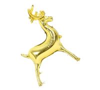 VALICLUD Large Inflatable Reindeer Balloon Festive Elk Foil Decoration for Christmas Parties Lightweight Aluminum Film Design Charming Holiday Ornament
