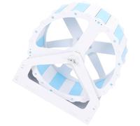 VALICLUD Large Low Noise Hamster Wheel for Cage - Blue and White Running Wheel for Hamsters, Rats, and Chinchillas - Compact Silent Exercise Accessory for Small Pets