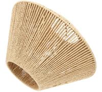 VALICLUD Large Rattan Lampshade Vintage Style, Paper Woven Lamp Shade Suitable for E27 Bulbs, Easy to Install with Decorative Diffuse Lighting, for Living Room and Bedroom Decor