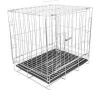 VALICLUD Large Stainless Steel Bird Breeding Cage for Pigeons and Cockatiels with Spacious 35x25x30cm Interior and Removable Tray, Household Parrot and Pigeon Pairing Cage for Home Use