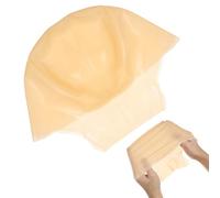 VALICLUD Latex Bald Wig Cap for Adults Khaki Colour Easy to Wear and Bald Head Cap Suitable for Performance and Trick Use Accessory