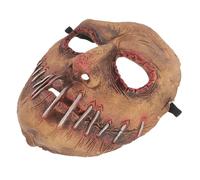 VALICLUD Latex Horror Mask Full Face Scary Halloween Cosplay Prop with Elastic Band Lightweight Soft Realistic Headgear for Costume Party and Masquerade Adults