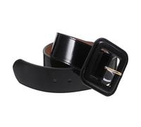 VALICLUD Leather Belts for Women with Adjustable Length and Square Buckle Wide Pu Leather Lined Waist Belt for Jeans and Formal Dress Women Can Wear with All-match Outfits