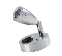 VALICLUD LED Reading Spotlight Silver Wall Mounted Lamp for Home and Bar Decoration Multipurpose Indoor Accent Light with White Light and Easy to Operate