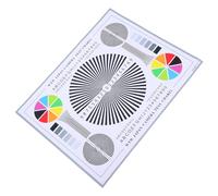 VALICLUD Lens Test Chart Color Wheel Chart Security Camera Calibration Tool Cctv Installation Test Tool Intuitive Pattern Paper Material Versatile Application for Camera Setup