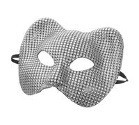 VALICLUD Leopard Modeling Mask with Rhinestone Decoration for Cosplay and Masquerade Parties Breathable and Reusable Animal Face Cover for Stage Performances and Gatherings