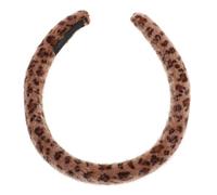 VALICLUD Leopard Print Headband for Women Soft Plush Cheetah Hair Band Stylish Fall Fashion Accessory Comfortable Wide Design for for Hairstyles