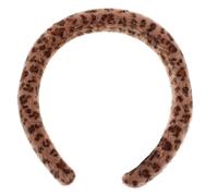 VALICLUD Leopard Print Plush Headband for Women Soft and Warm Hair Accessory for Fall and Fashion for Everyday Wear and Seasonal Outfits