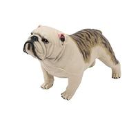 VALICLUD Lifelike Shar Pei Dog Figurine Model Realistic Grey White Bull Breed Ornament Educational Home Decoration Dog Lovers