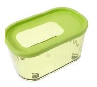 VALICLUD Light Green Bird Bath Container for Parrots and Small Birds, Lightweight Plastic Budgie Bath Shower, Sturdy Ps Material Birdcage Accessory for Summer Bathing