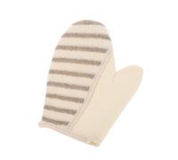 VALICLUD Linen Exfoliating Glove Dead Skin Remover Body Scrub Mitt for Spa-like Experience Gentle Exfoliation for Skin Types Easy to Clean