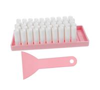 VALICLUD Lip Balm Filling Kit with Tray and Spatula Empty Lipstick Tubes for DIY Lip Balm Making Precision Mold for Accurate Filling Easy Operation for Bulk Production