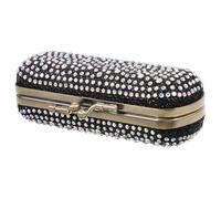 VALICLUD Lipstick Holder and Organizer Metal Case Mirror Anti-Break for Purse Cosmetic Storage Travel Bag Black