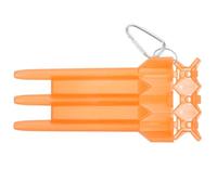 VALICLUD Locking Darts Storage Box with Bottle Opener and Carabiner Clip | Plastic Organiser for Darts and Accessories, Orange Colour, Buckle Shade, Compact Wallet Style Random Color