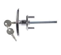 VALICLUD Locking T-Handle Garage Door Lock Kit with Emergency Release Die-cast Construction for Flap Doors in Homes Hotels Banks Schools and Malls