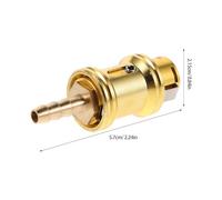 VALICLUD Locking Tire Inflator Adapter for Truck and Tire with Alloy Material Precise Pressure Monitoring and Quick Inflation Efficiency for Outdoor Emergencies
