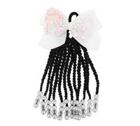 VALICLUD Long Braid Ponytail Extension: Children'S Synthetic Braid Ponytail With Beads And Clip - Hair Extensions For Kids - For Role Play School Performances And Special Occasions